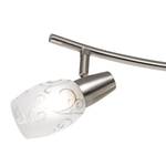 Plafondlamp Colmar II opaalglas/staal - Aantal lichtbronnen: 4