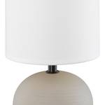 Tafellamp Luci geweven stof/keramiek - 1 lichtbron - Wit/beige