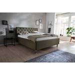 Gestoffeerd bed San Remo Groen - 160 x 200cm - Chroomkleurig glanzend