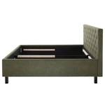 Gestoffeerd bed San Remo Groen - 180 x 200cm - Zwart