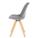 Chaises capitonnées Taskan I (lot de 2) Gris