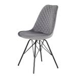 Chaises capitonnées Flekke I (lot de 2) Gris