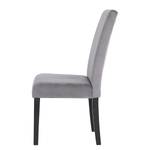 Chaises capitonnées Talma I (lot de 2) Gris