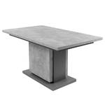 Table Brussel (extensible) - Imitation béton - Largeur : 140 cm