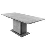 Table Brussel (extensible) - Imitation béton - Largeur : 140 cm