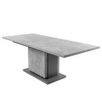 Table Brussel (extensible) - Imitation béton - Largeur : 160 cm