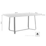 Eettafel Tamika Afvalhout look	 - Breedte: 160 cm