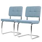 Chaises cantilever Feliz (lot de 2) Bleu pastel