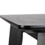 Table haute Gilby Partiellement en frêne massif / Acier - Noir / Chrome