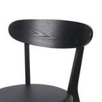 Chaises Bogmoor (lot de 2) imitation cuir / Frêne massif - Noir