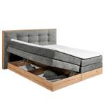 Lit boxspring Naumburg Gris foncé