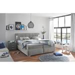 Boxspringbett Liverpool Grau - 180 x 200cm