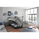 Boxspringbett Liverpool Grau - 180 x 200cm