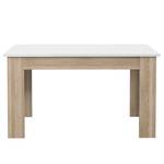Table Timber Blanc / Imitation chêne de Sonoma - Largeur : 140 cm