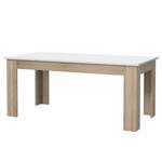 Eettafel Timber Wit/Sonoma eikenhouten look - Breedte: 180 cm