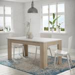 Eettafel Timber Wit/Sonoma eikenhouten look - Breedte: 180 cm