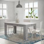 Eettafel Timber Wit/Concrete look - Breedte: 180 cm