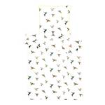 Copripiumino e federa Kolibri GOTS Raso di cotone makò - Bianco - 155 x 220 cm + cuscino 80 x 80 cm