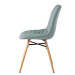 Chaises capitonnées Farelas Tissu Cors: Gris menthe - Lot de 4