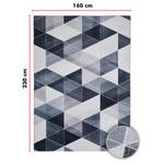 Kurzflorteppich Prima Polyester - Anthrazit / Grau - 160 x 230 cm