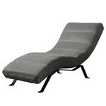 Chaise relax Kasson Tissu - Tissu Urda: Gris - Noir