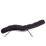 Chaise relax Kasson cuir véritable - Cuir Domna: Aubergine - Noir