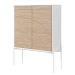 Credenza Maredale Frassino parzialmente massello - Bianco / Frassino