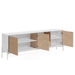 Dressoir Maredale massief essenhout - wit/essenhout