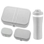 Lunchbox Pascal (4 éléments) Matière plastique - Gris