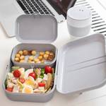 Lunchbox Pascal (4 éléments) Matière plastique - Gris