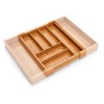 Bestekbox Chambery bamboe - natuurlijk - 35-58 x 43 x 6,5 cm - Breedte: 43 cm