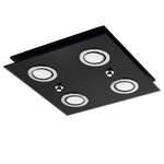 LED-plafondlamp Grattino I transparant glas/staal - 4 lichtbronnen