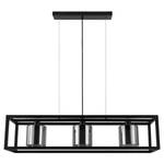 Hanglamp Brisling rookglas/staal - 3 lichtbronnen