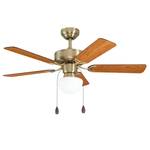 Deckenventilator Cadiz II Klarglas / Stahl - 1-flammig