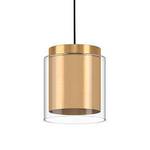 Hanglamp Lagunitas I transparant glas/staal - 1 lichtbron