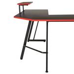 Bureau gamer Embress Imitation carbone / Noir / Rouge