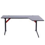 Gaming tafel Elso carbon look/zwart/rood