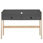 Schreibtisch Ando Grau - Holzwerkstoff - Holz teilmassiv - 108 x 76 x 55 cm