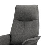 Fauteuil relax Asko Tissu structuré - Gris clair - Réglage manuel