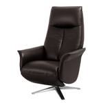 Fauteuil relax Asko Cuir véritable - Marron - Réglage manuel