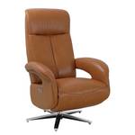 Fauteuil relax Avren Cuir véritable - Abricot