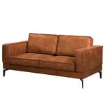 Sofa Hanks (2-Sitzer) Antiklederlook - Microfaser Yaka: Cognac