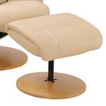 Fauteuil relax Beerst Cuir véritable - Beige