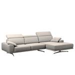 Ecksofa Muna Webstoff - Webstoff Arda: Taupe - Longchair davorstehend rechts