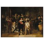 Canvas Ronda di notte Rembrandt Tela / MDF - Multicolore