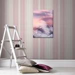 Canvas Bullay Tela / MDF - Rosa / Lilla