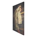 Canvas Girl In The White Kimono Tela / MDF - Multicolore