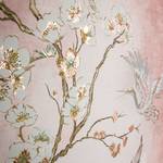 Tableau déco Graceful Cranes Toile / MDF - Rose