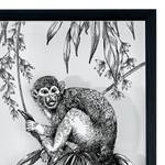 Afbeelding Saimiri Monkey kunststof/plexiglas - zwart/wit