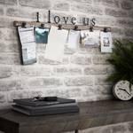 Decorazione da parete I Love Us Metallo - Marrone